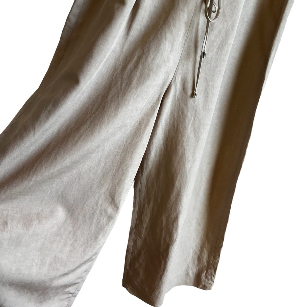 Club Monaco Beige Sleeveless Linen Blend Jumpsuit - Picture 9 of 16